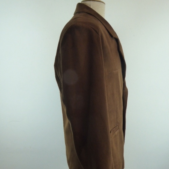 BETTINA RIZZI ARGENTINA BROWN SUEDE COAT BLAZER M - Picture 3 of 8